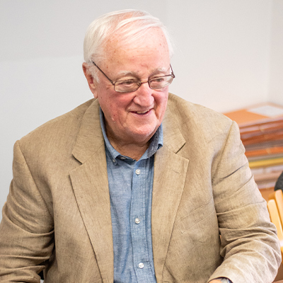 M. Roger James, co-founder, in the Bridge Street office